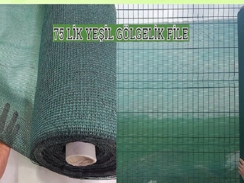 75 Sıklık Gölgelik File - 75 sıklık gölgelik file %75 gölgeleme oranı. Balkon, teras, bahçe için optimal ışık dengesi. UV korumalı, 5-8 yıl garanti. İstanbul İkitelli İstoç fabrika satış.