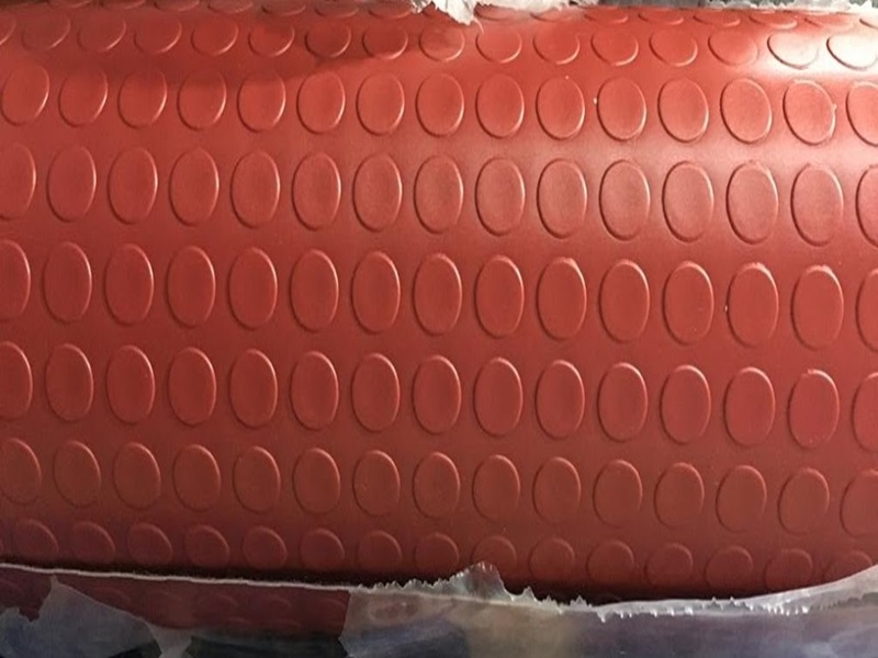 Toptan Paralı PVC - Kırmızı Para Desenli 3mm - 4mm Kalınlık | Toptan Üretim - İstanbul İkitelli İstoç Kırmızı