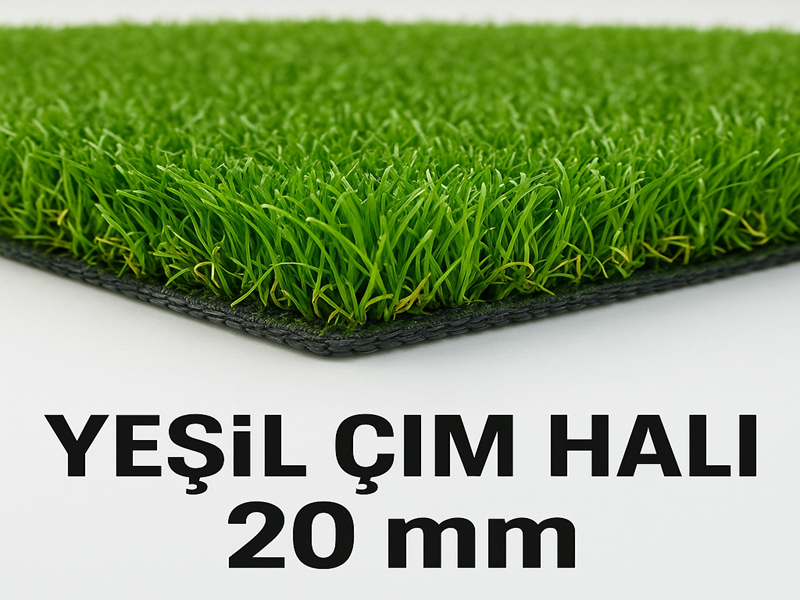 Yeşil Çim Halı - Doğal Yeşil Renkli Yapay Çim